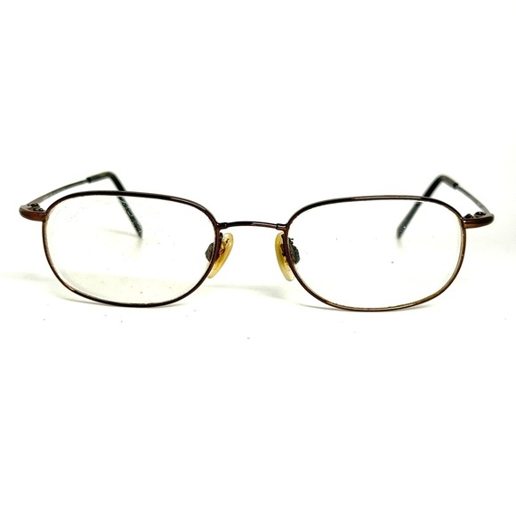 Luxottica Memorize 6504 3004 Brown Oval Eyeglasses Frames 51-19-140 Mens Womens main image 6